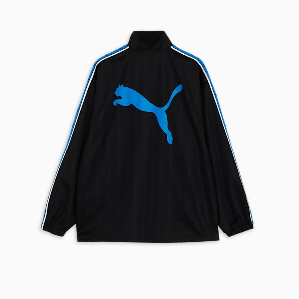 メンズ トレーニング シャドウ ストライプ ニット ジャケット, PUMA Black-PUMA Team Royal, extralarge-JPN