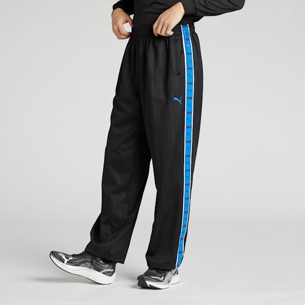 メンズ トレーニング シャドウ ストライプ ニット パンツ, PUMA Black-PUMA Team Royal, extralarge-JPN