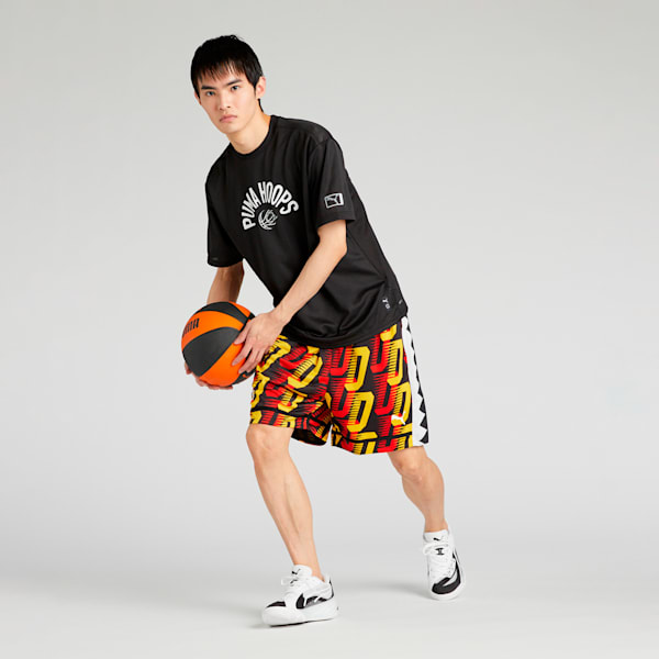 ユニセックス バスケットボール グラフィック ボール 半袖 Tシャツ, PUMA Black, extralarge-JPN