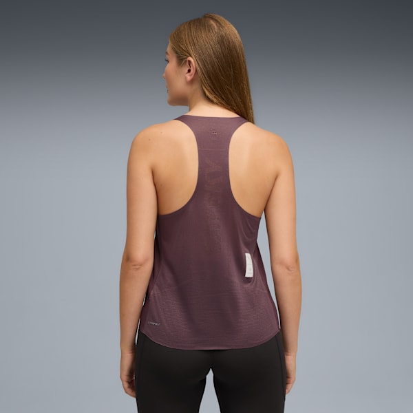 PUMA x SAYSKY Women's Moisture Wicking Running Singlet, Raisin, extralarge