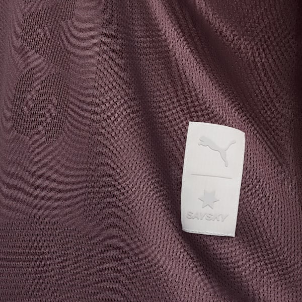PUMA x SAYSKY - Débardeur de course à pied avec évacuation de la transpiration pour femmes, Raisin, extralarge