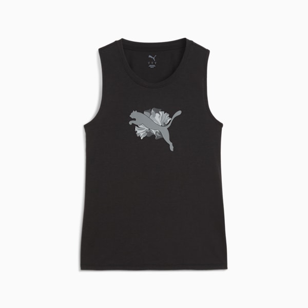 FLORAL RIBBON Training Tank Women, PUMA Black, extralarge