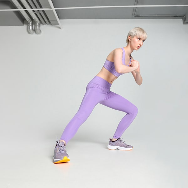 Train All Day Women's Ankle Length Training Tights with Pockets, Lavender Alert, extralarge-IND