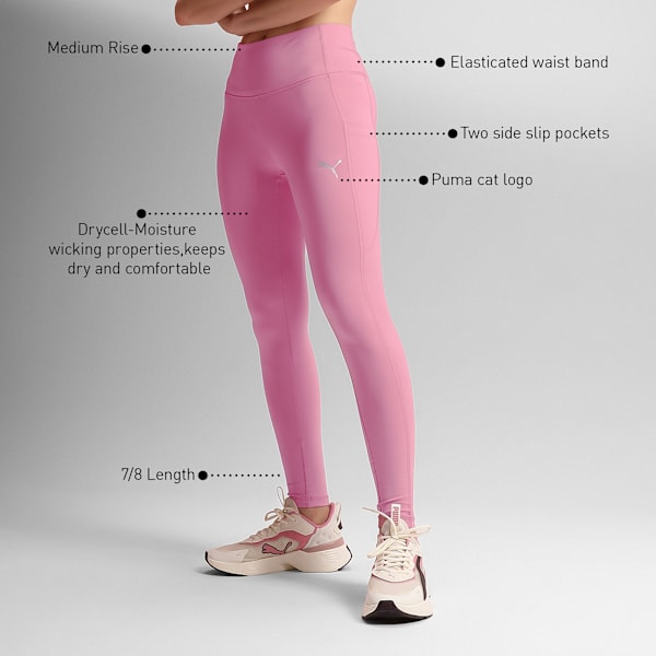 Train All Day Women's 7/8 Training Tights with Pockets, Mauved Out, extralarge-IND