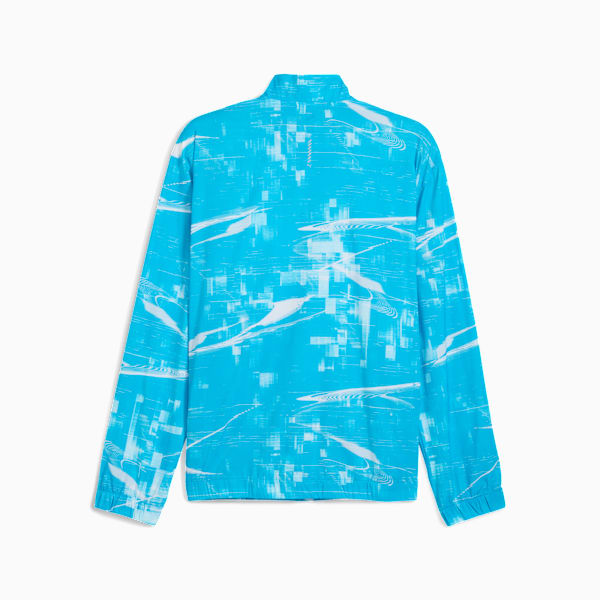 RUN VELOCITY Men's Printed Jacket, Speed Blue, extralarge-IND