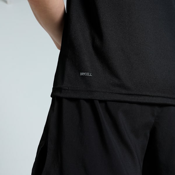 Active Men's Mesh Running Tee, PUMA Black, extralarge-IND
