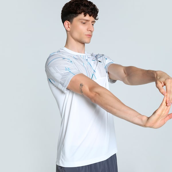 Active Men's Crew Neck Running Tee, PUMA White, extralarge-IND