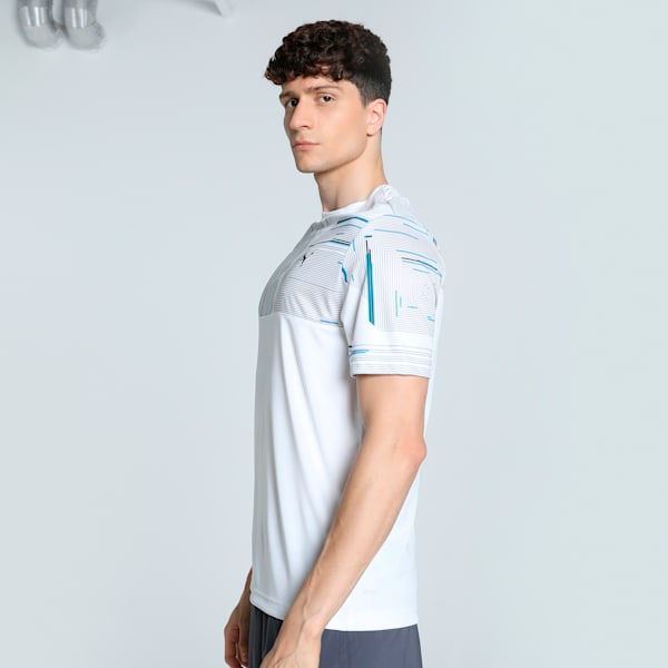 Active Men's Crew Neck Running Tee, PUMA White, extralarge-IND