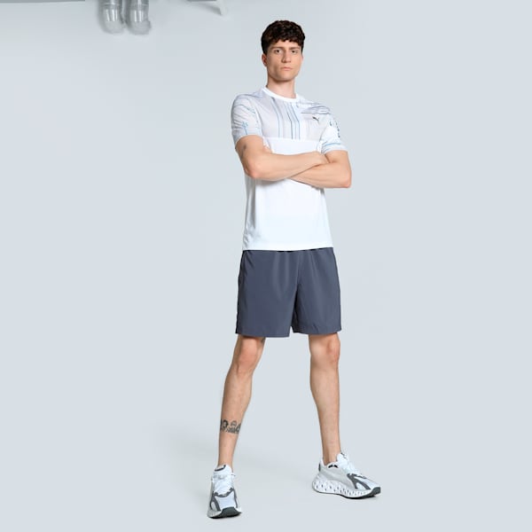 Active Men's Crew Neck Running Tee, PUMA White, extralarge-IND
