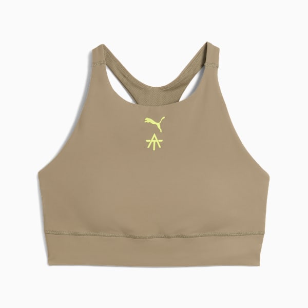 Sports bra PUMA x A.T SHAPELUXE para mujer, Velvet Moss, extralarge