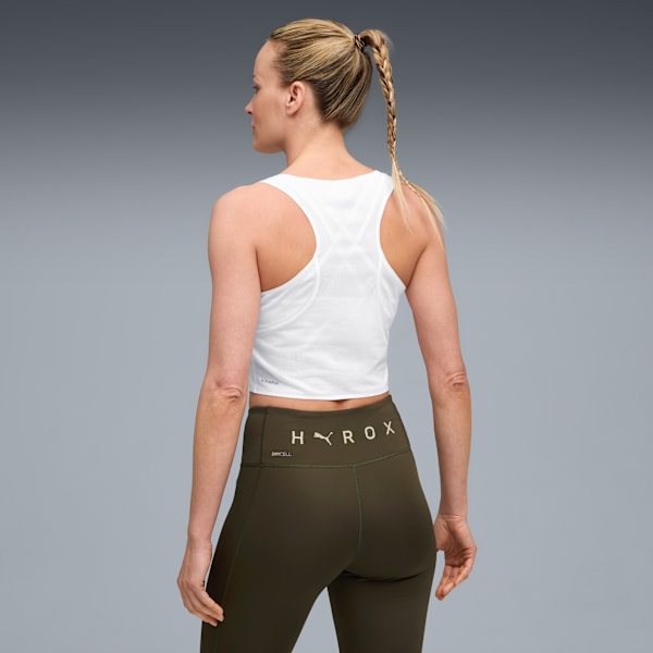 Playera corta sin mangas para mujer PUMA x HYROX ULTRASPUN, PUMA White, extralarge