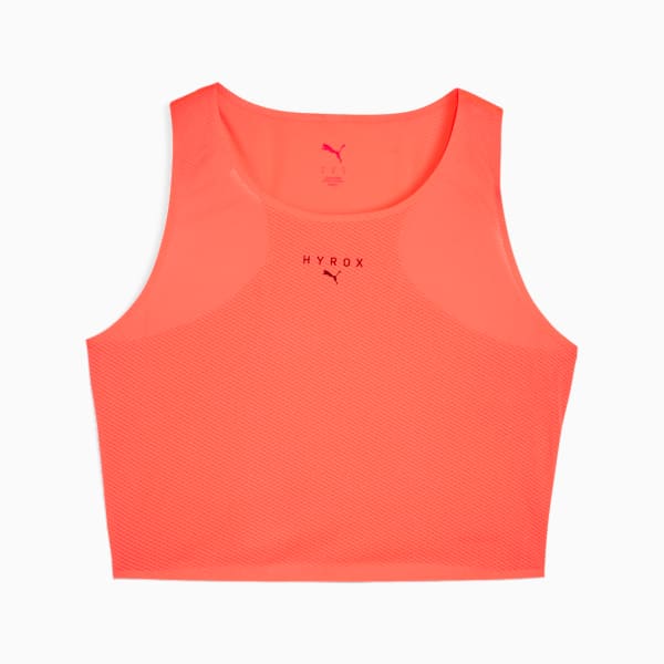 ウィメンズ トレーニング PUMA x HYROX ウルトラスパン クロップ タンクトップ, Glowing Red, extralarge-JPN