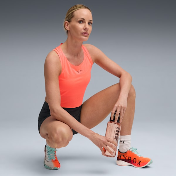 PUMA X HYROX Women’s ULTRASPUN Cropped Tank, Glowing Red, extralarge-IND