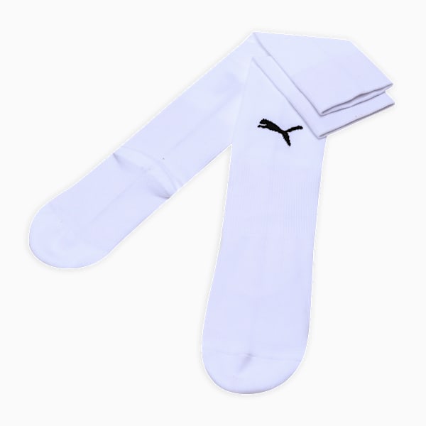 Football Stocking Men's Knee High Football Socks, PUMA White-PUMA Black, extralarge-IND