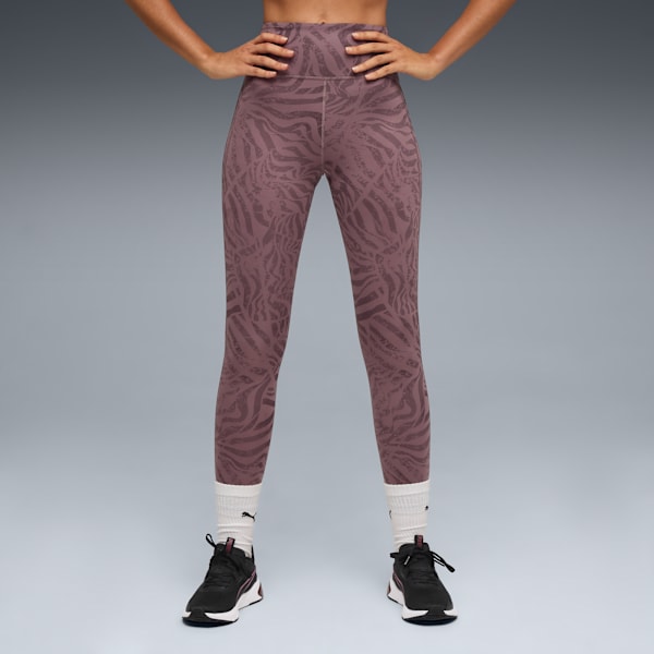 TAD Ribbon Stripe Tights Women, Raisin, extralarge