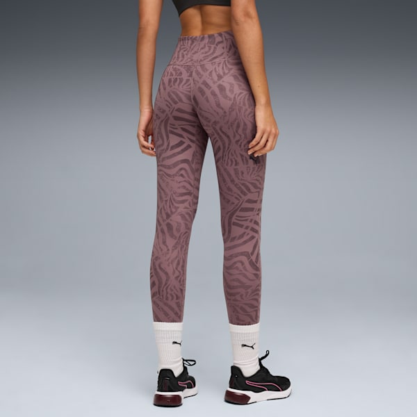 TAD Ribbon Stripe Tights Women, Raisin, extralarge