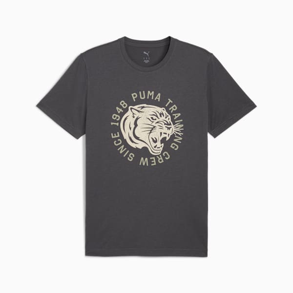 Illustrated Graphic Men's Graphic Training Tee, Dusky Gray, extralarge