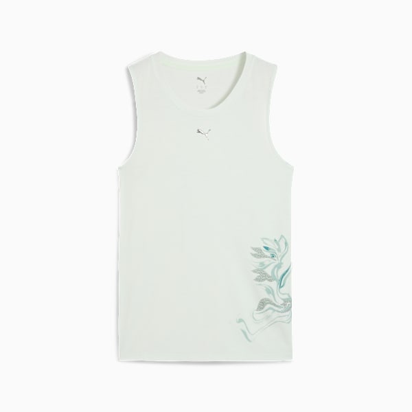 Playera sin mangas de entrenamiento para mujer Green Terrains, Sage Frost, extralarge