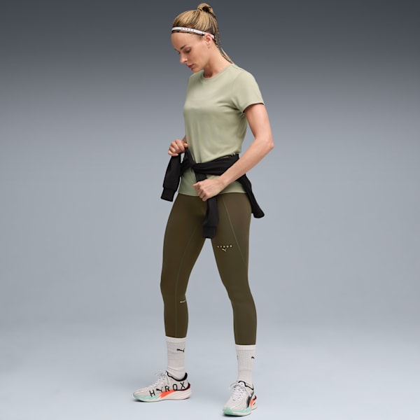 ウィメンズ トレーニング PUMA x HYROX パフォーマンス 半袖 Tシャツ, Lux Army, extralarge-JPN