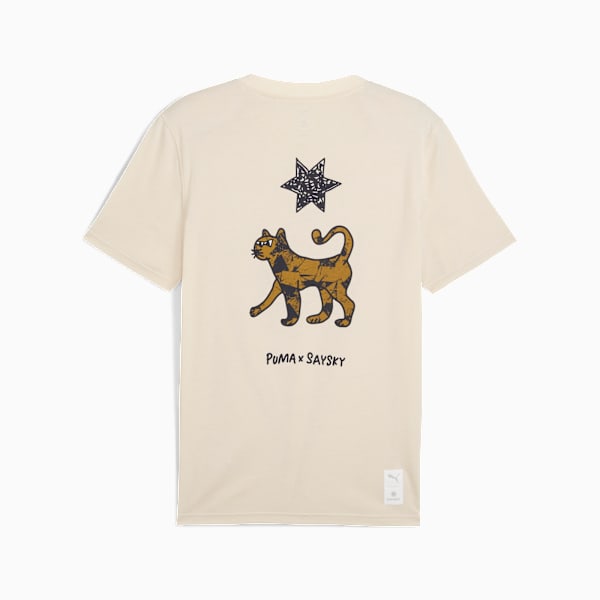UNISEX PUMA X SAYSKY SS TEE, Alpine Snow, extralarge