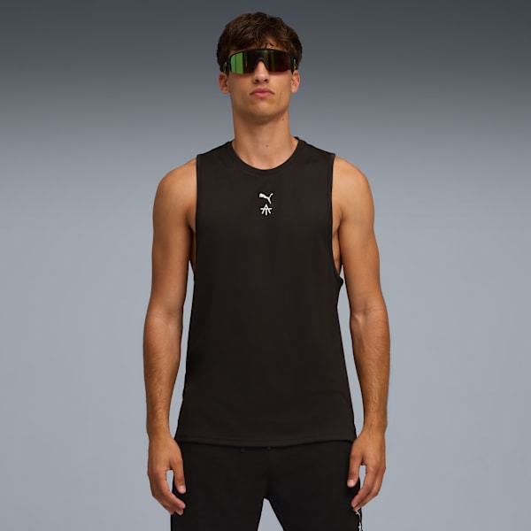 Playera sin mangas PUMA x A.T PERFORMANCE para hombre, PUMA Black, extralarge