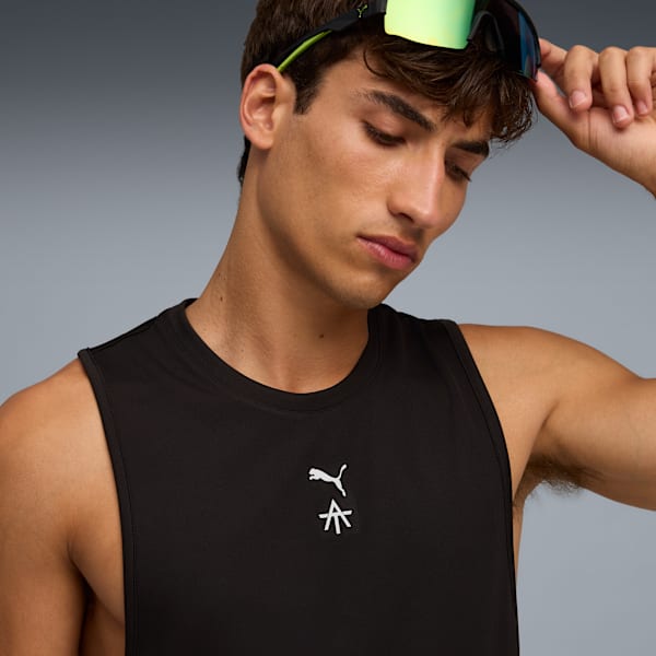 Playera sin mangas PUMA x A.T PERFORMANCE para hombre, PUMA Black, extralarge