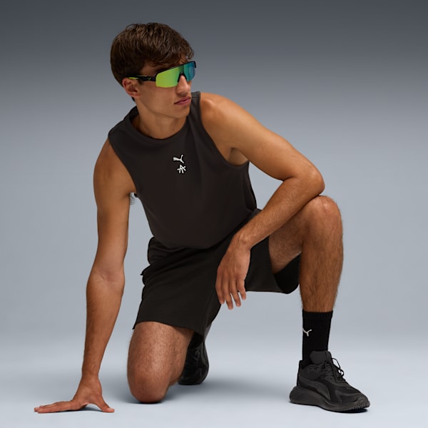 Playera sin mangas PUMA x A.T PERFORMANCE para hombre, PUMA Black, extralarge