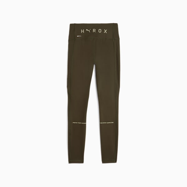 PUMA X HYROX Essential Women’s High-Rise Tights, Dark Olive, extralarge-IND