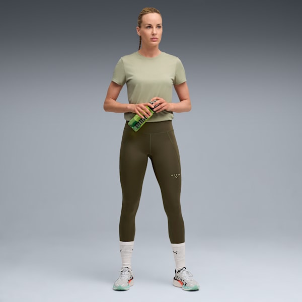PUMA X HYROX Essential Women’s High-Rise Tights, Dark Olive, extralarge-IND