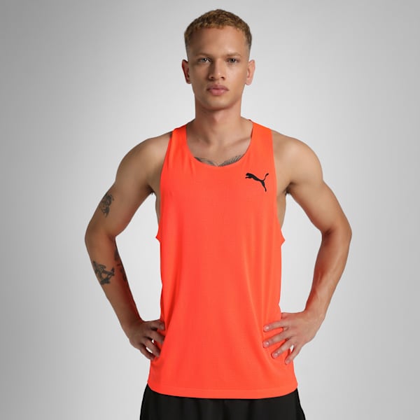 ULTRASPUN Men's Reflective Running Singlet, Glowing Red, extralarge-IND