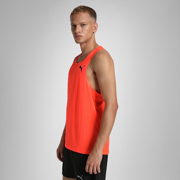 ULTRASPUN Men's Reflective Running Singlet, Glowing Red, extralarge-IND