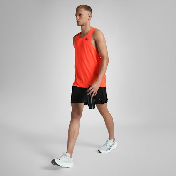 ULTRASPUN Men's Reflective Running Singlet, Glowing Red, extralarge-IND