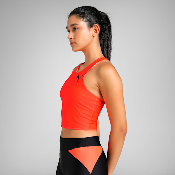 Boston Marathon Women's Breathable Training Crop Top, Glowing Red, extralarge-IND