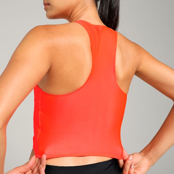 Boston Marathon Women's Breathable Training Crop Top, Glowing Red, extralarge-IND