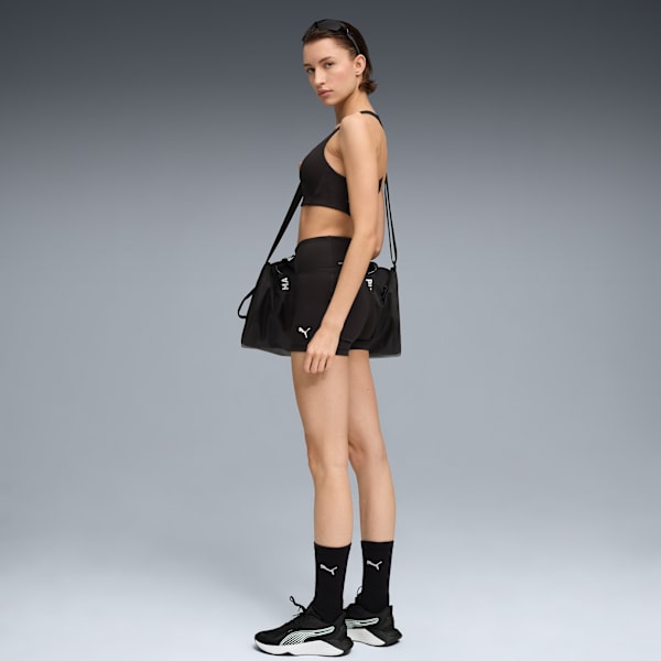 Sports bra ajustable 4KEEPS para mujer, PUMA Black, extralarge