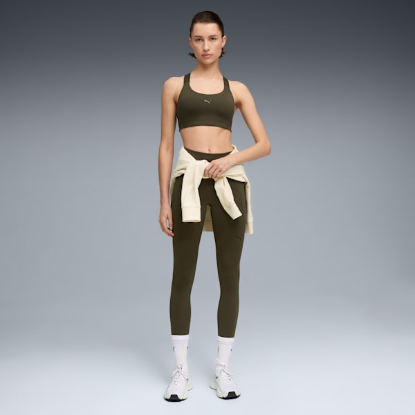 Sports bra ajustable 4KEEPS para mujer, Dark Olive, extralarge