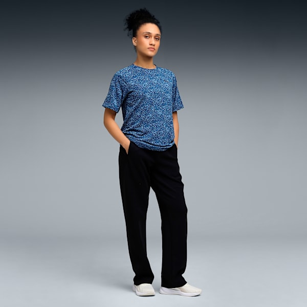 ESSENTIAL Women's All-Over-Print Training Tee, Dark Indigo, extralarge-IND