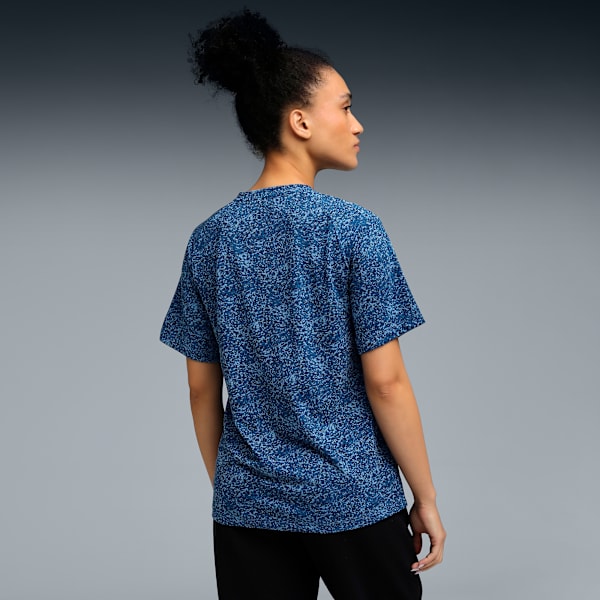 ESSENTIAL Women's All-Over-Print Training Tee, Dark Indigo, extralarge-IND