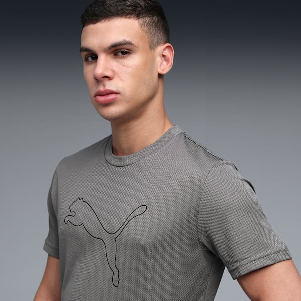 Train All Day Men's Breathable Training Tee, Cast Iron, extralarge-IND