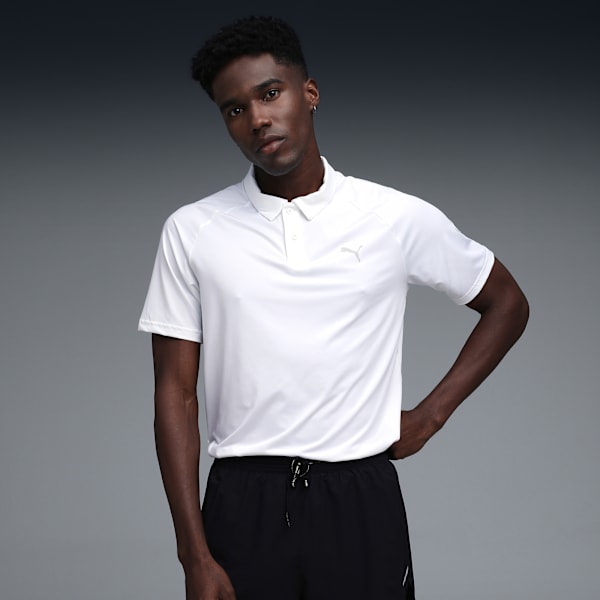 Train All Day Essential Men's Slim Fit Polo, PUMA White, extralarge-IND