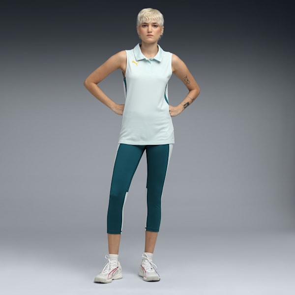 Women's Sleeveless Polo, Pale Smoke, extralarge-IND