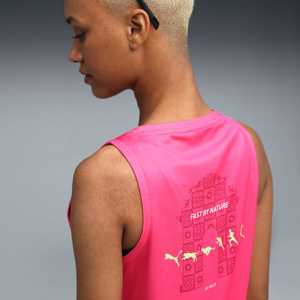 VDHM Women's Graphic Running Tank, Pure Pink, extralarge-IND