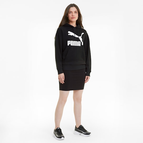 Sudadera con capucha para mujer Classics Logo, Puma Black, extralarge