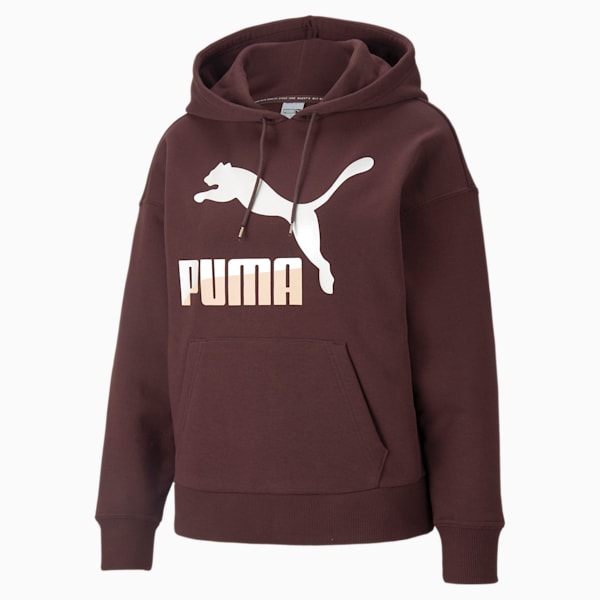 Classics Logo Women's Hoodie, Fudge-Pearl, extralarge-IND