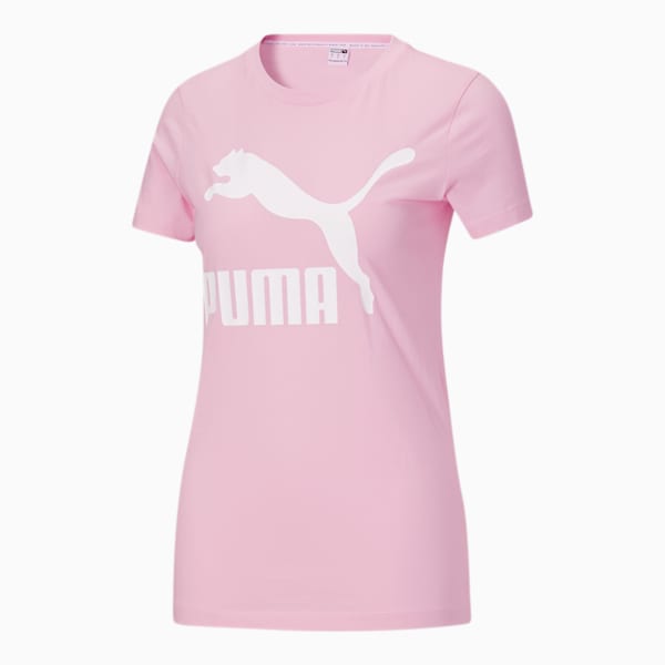 PUMA Camiseta Mujer Essentials Logo XXS Peach Smoothie Pink