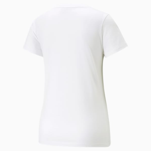 Classics Logo Women's Tee, PUMA White-Loveable, extralarge