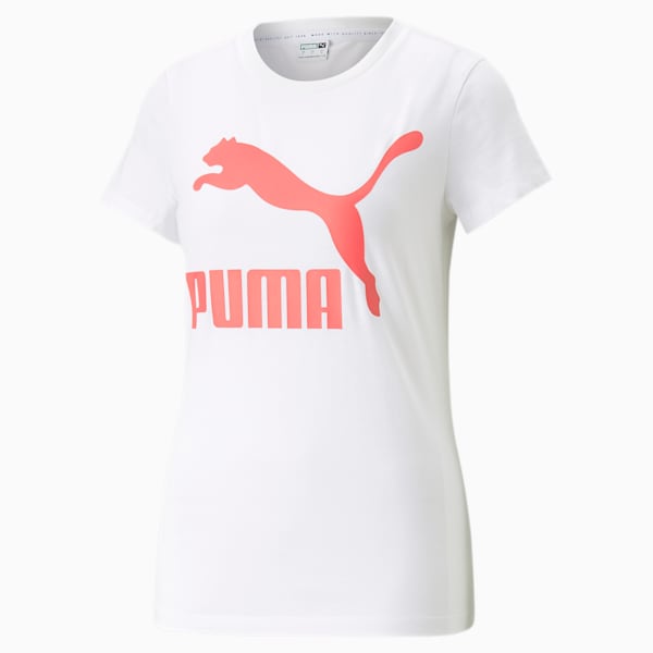 Classics Logo Women's Tee, PUMA White-Loveable, extralarge