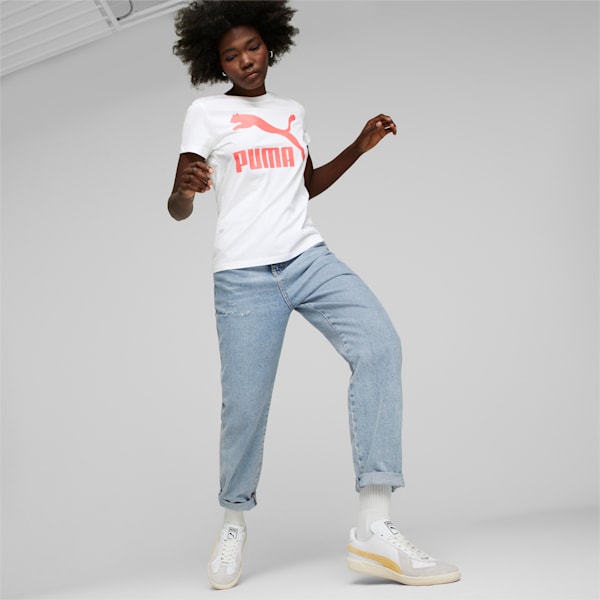 Classics Logo Women's Tee, PUMA White-Loveable, extralarge