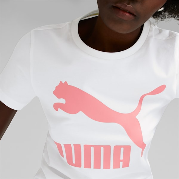 Camiseta Classics Logo para mujer, PUMA White-Loveable