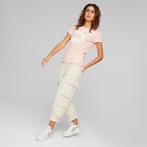 Classics Logo Tee, Rose Dust, extralarge-IND